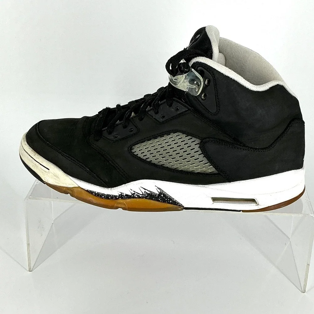 Nike‎ Air Jordan 5 V Mens Size 11.5 Retro Oreo Moonlight Black White Lace Locks